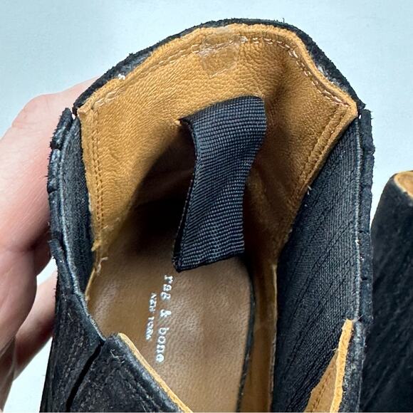rag & bone ICON Rover Black Suede Bootie - Picture 9 of 14